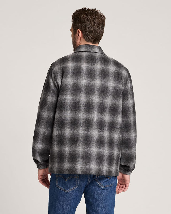 Quilted Wool Coaches Jacket