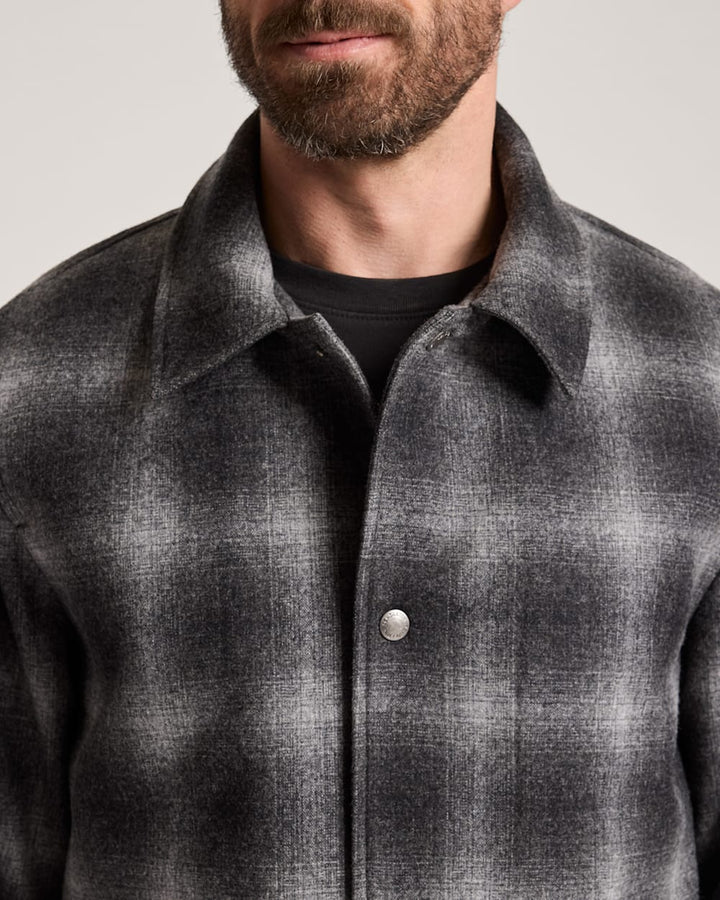 Quilted Wool Coaches Jacket