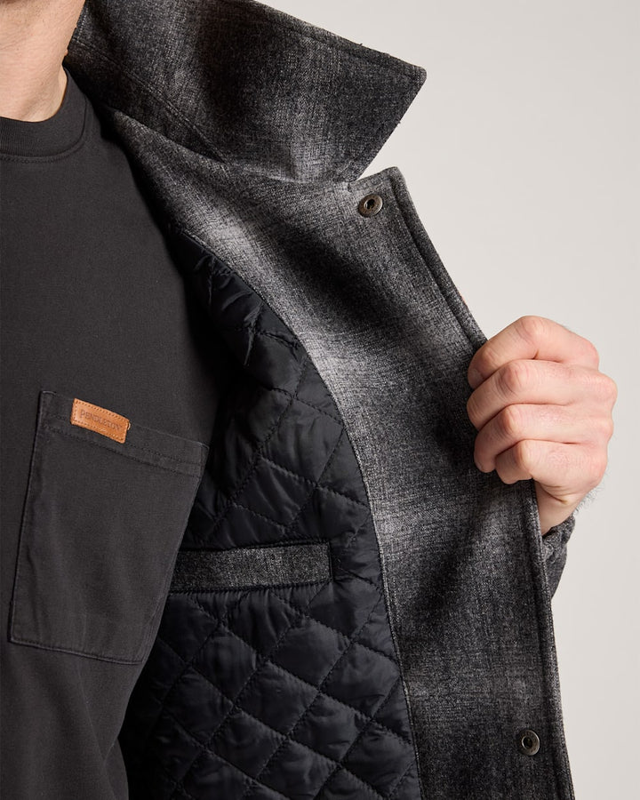 Quilted Wool Coaches Jacket