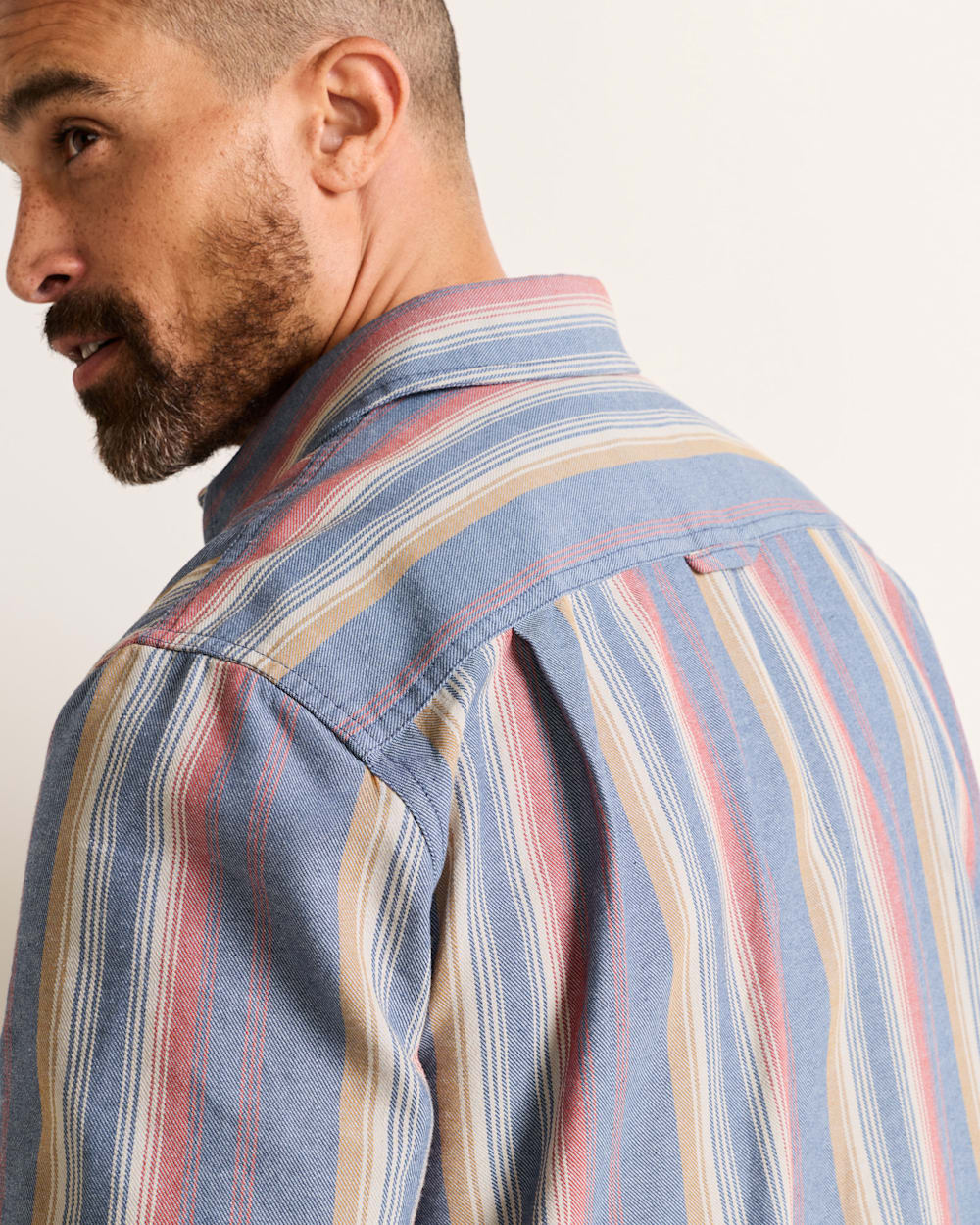 Men's Short Sleeve Stripe Bayside Shirt
