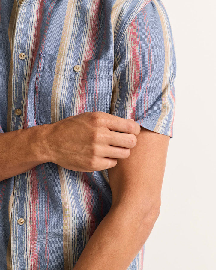 Men's Short Sleeve Stripe Bayside Shirt
