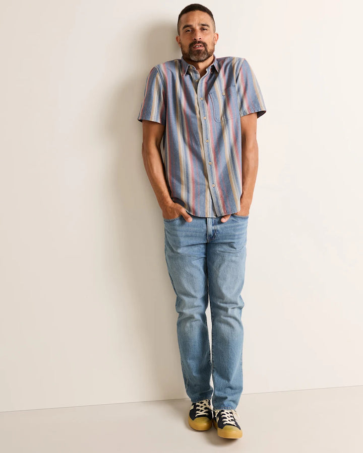 Men's Short Sleeve Stripe Bayside Shirt