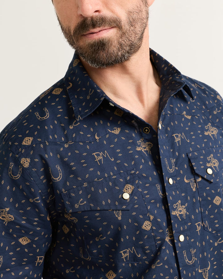 Men's Short Sleeve Laramie Snap-Front