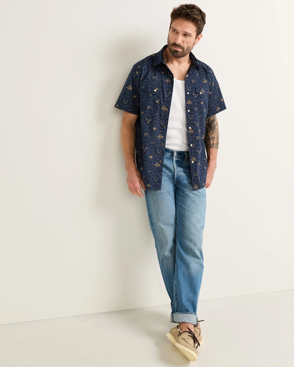 Men's Short Sleeve Laramie Snap-Front