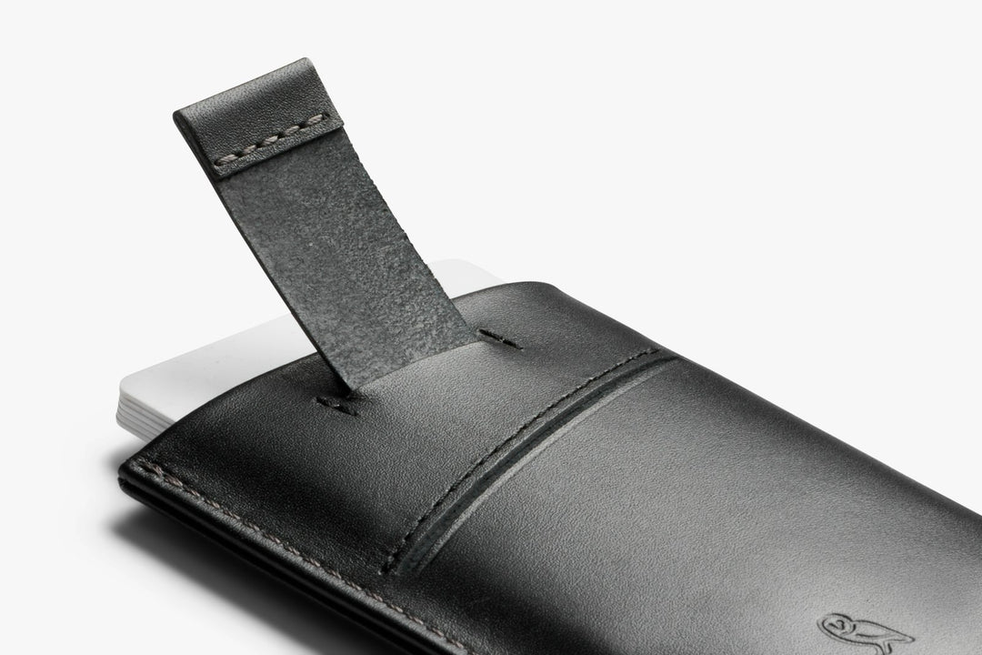 Bellroy Card Sleeve – Black (Second Edition) – feature detail