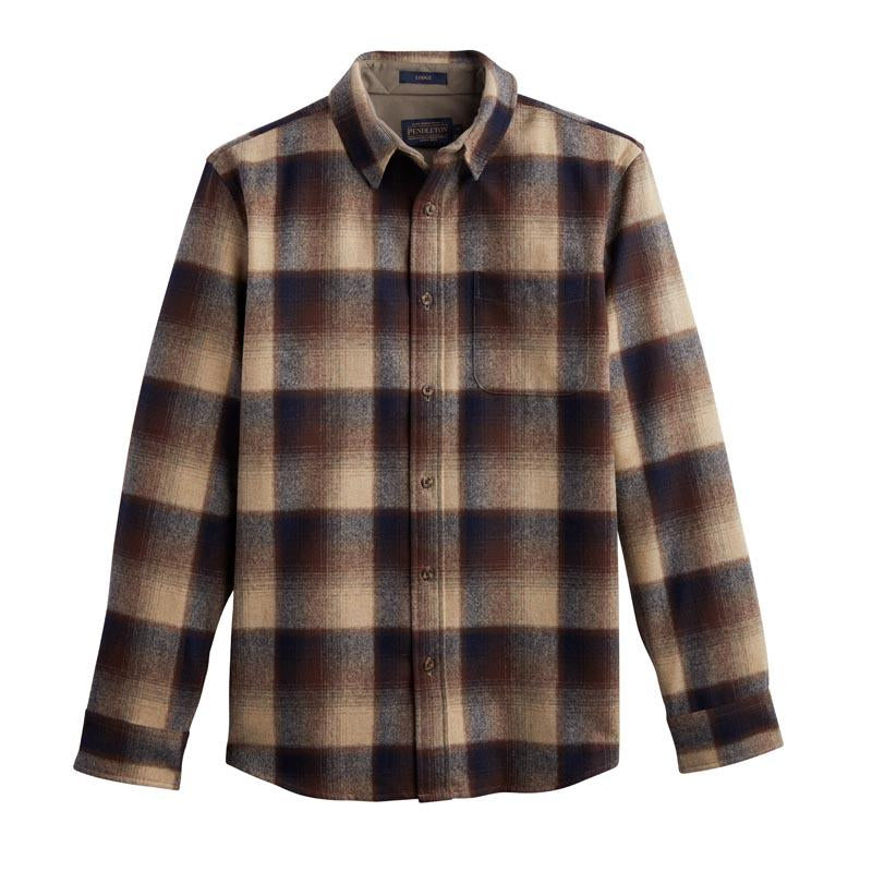Lodge Shirt - Brown & Navy Ombre