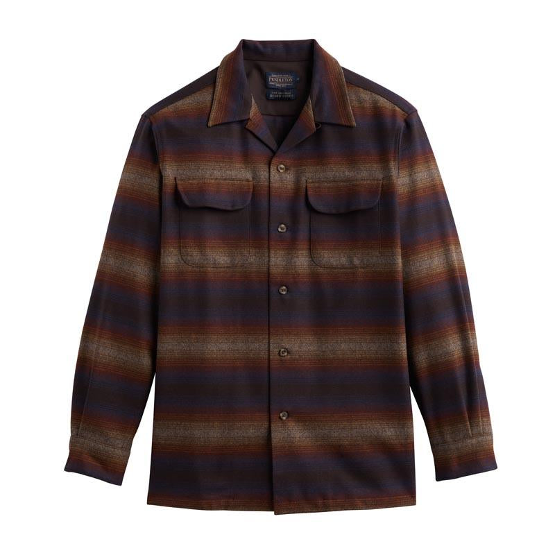Stripe Board Shirt - Brown Ombre Multi Stripe
