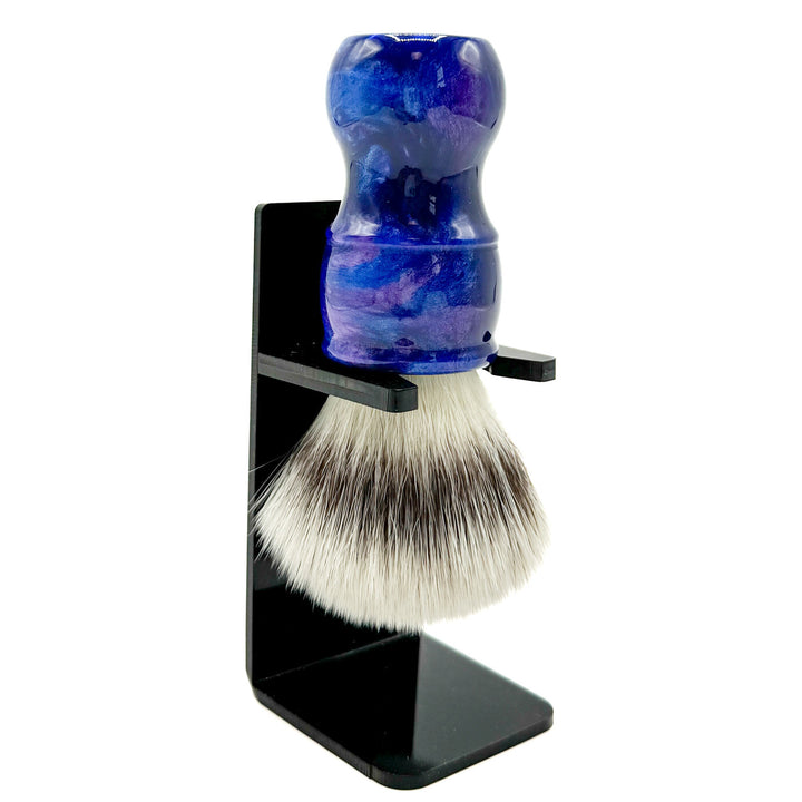 Parker Deluxe Iridescent Blue Handle Synthetic Brush