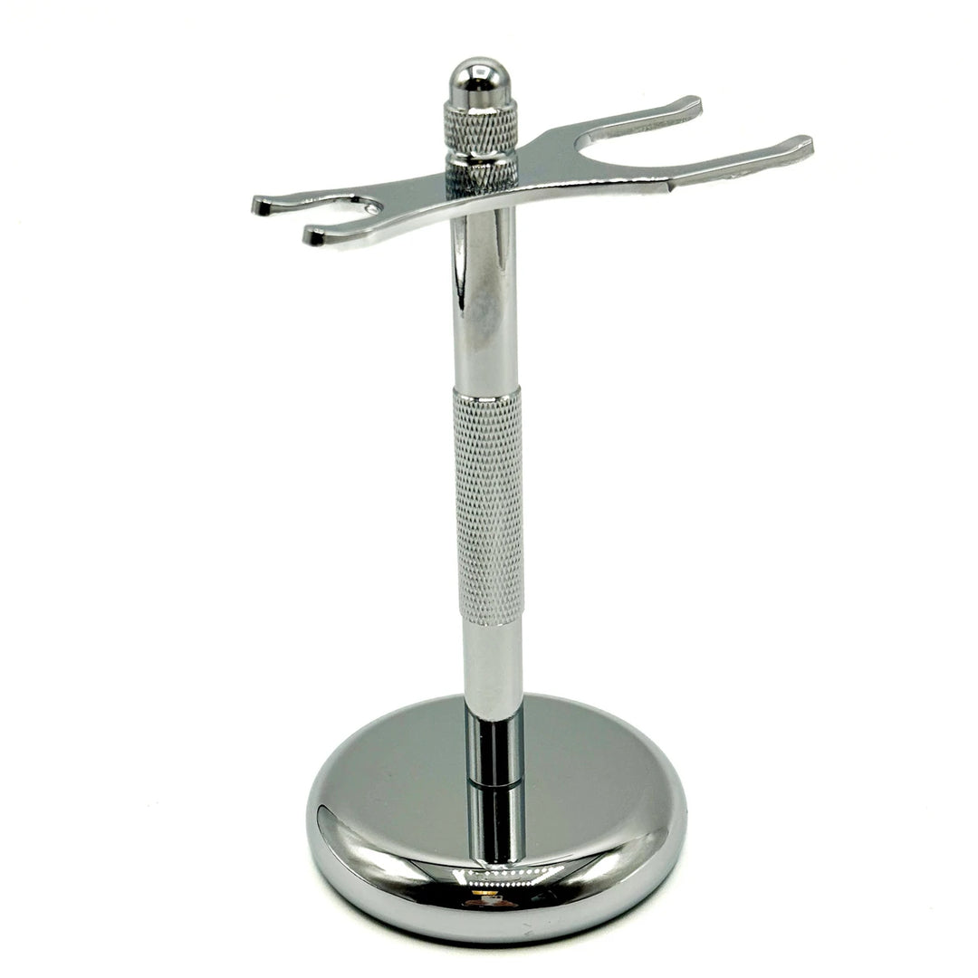 Super Safety Razors Chrome 2-Prong Heavyweight Stand
