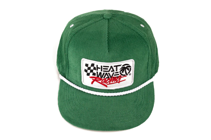 Checker Bandit Green Corduroy Hat