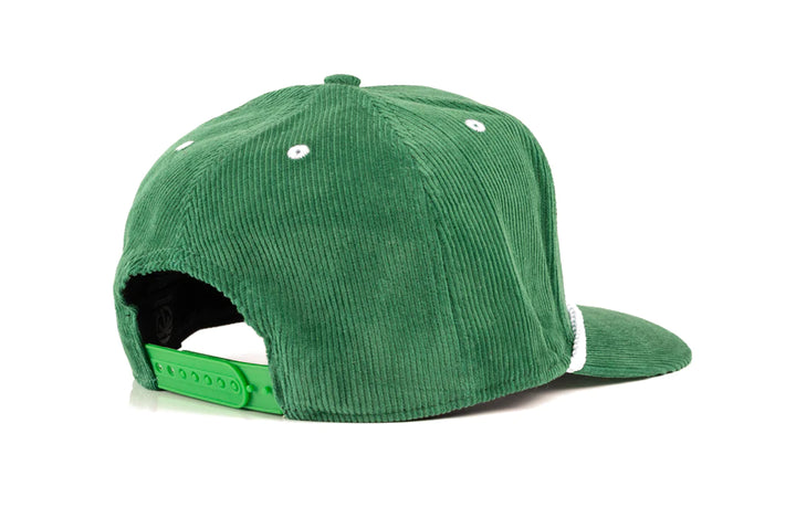 Checker Bandit Green Corduroy Hat