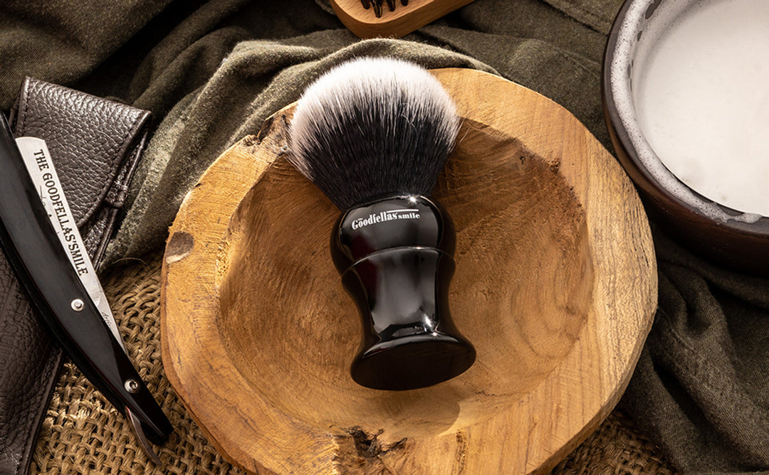 The Goodfellas' Synthetic Shave Brush - Black Noir