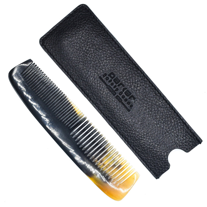 Ox Horn Pocket Comb & Case