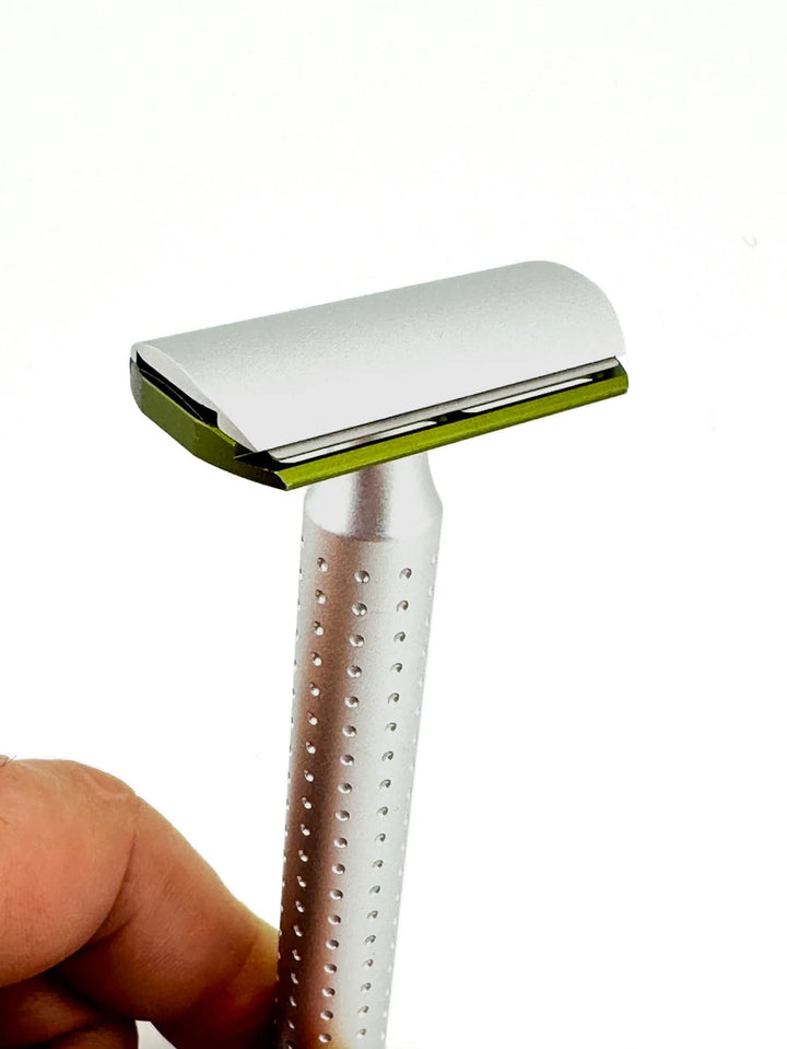 Parker AeroShave Aluminum Safety Razor-Long Handle