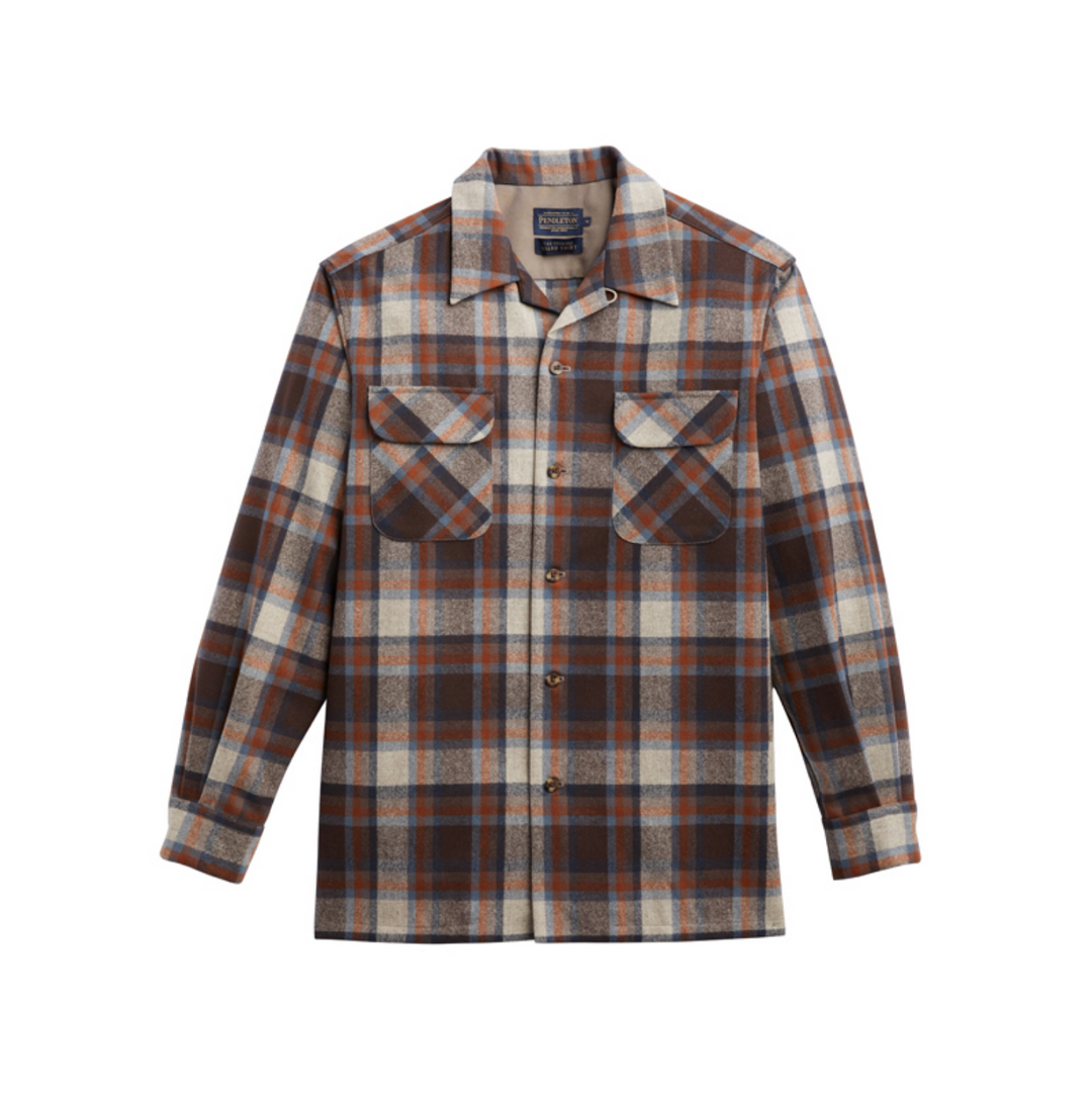 Plaid Board Shirt - Brown/Tan