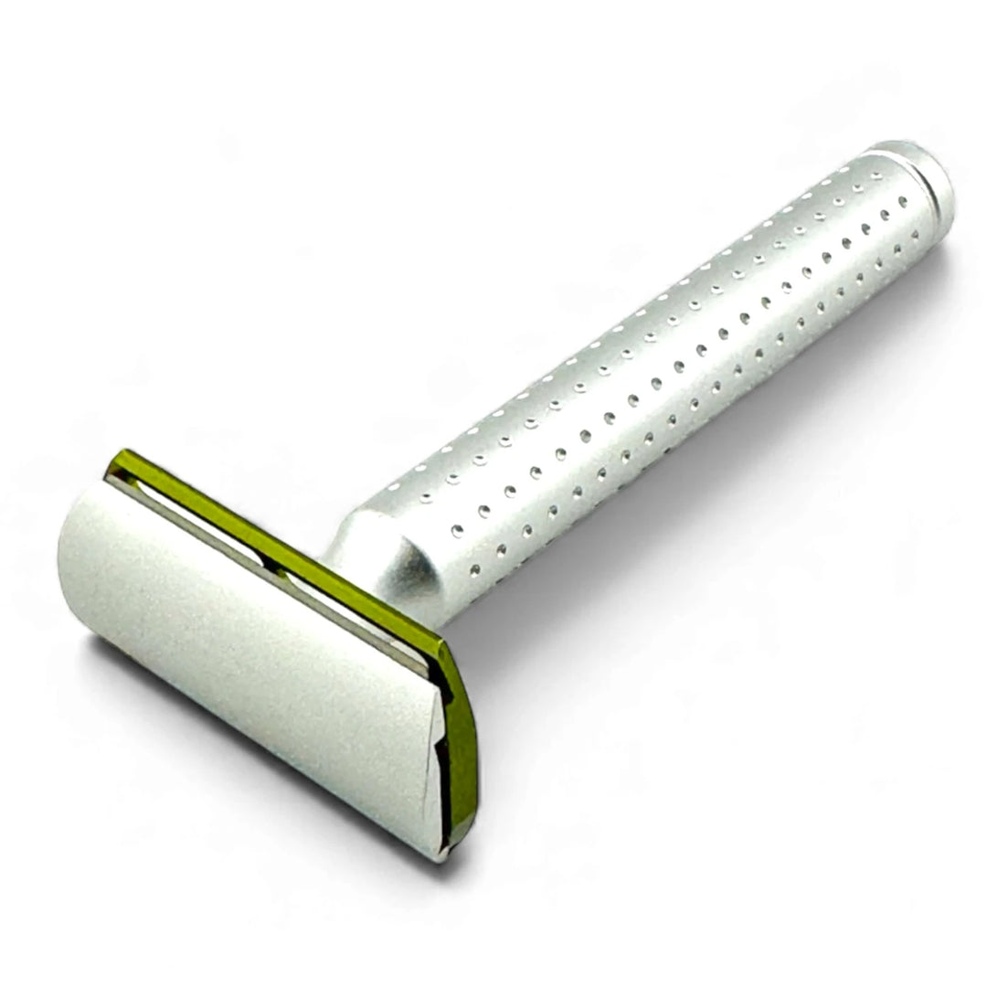 Parker AeroShave Aluminum Safety Razor-Long Handle