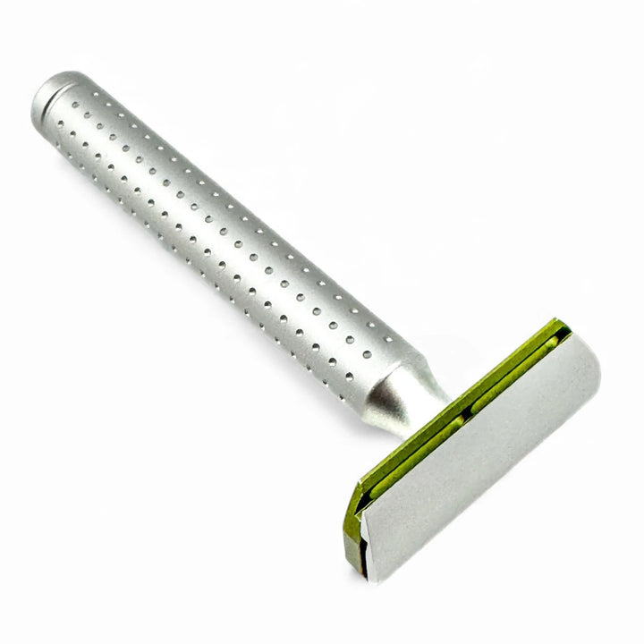 Parker AeroShave Aluminum Safety Razor-Long Handle