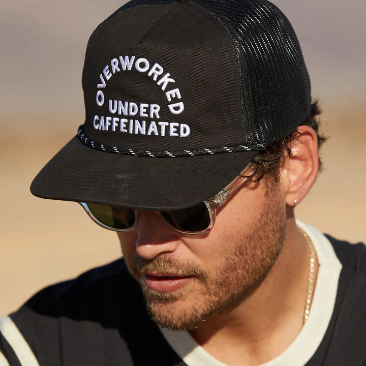 Overworked Under Caffeinated Hat