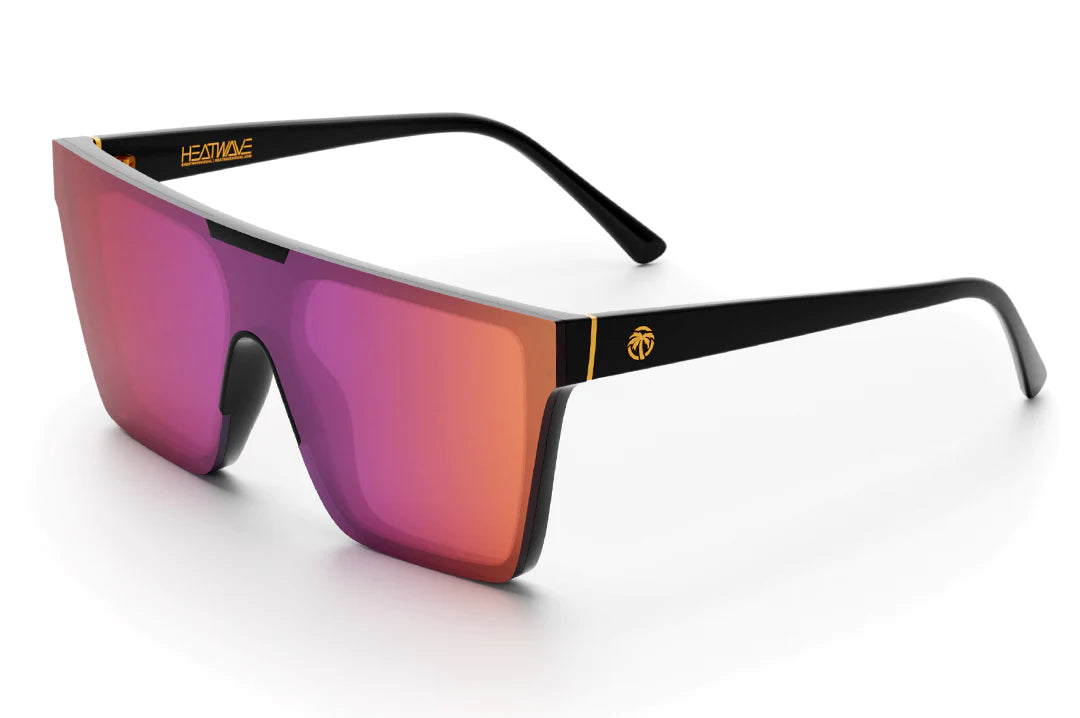 Clarity Sunglasses Black Frame with Rose Gold Lens