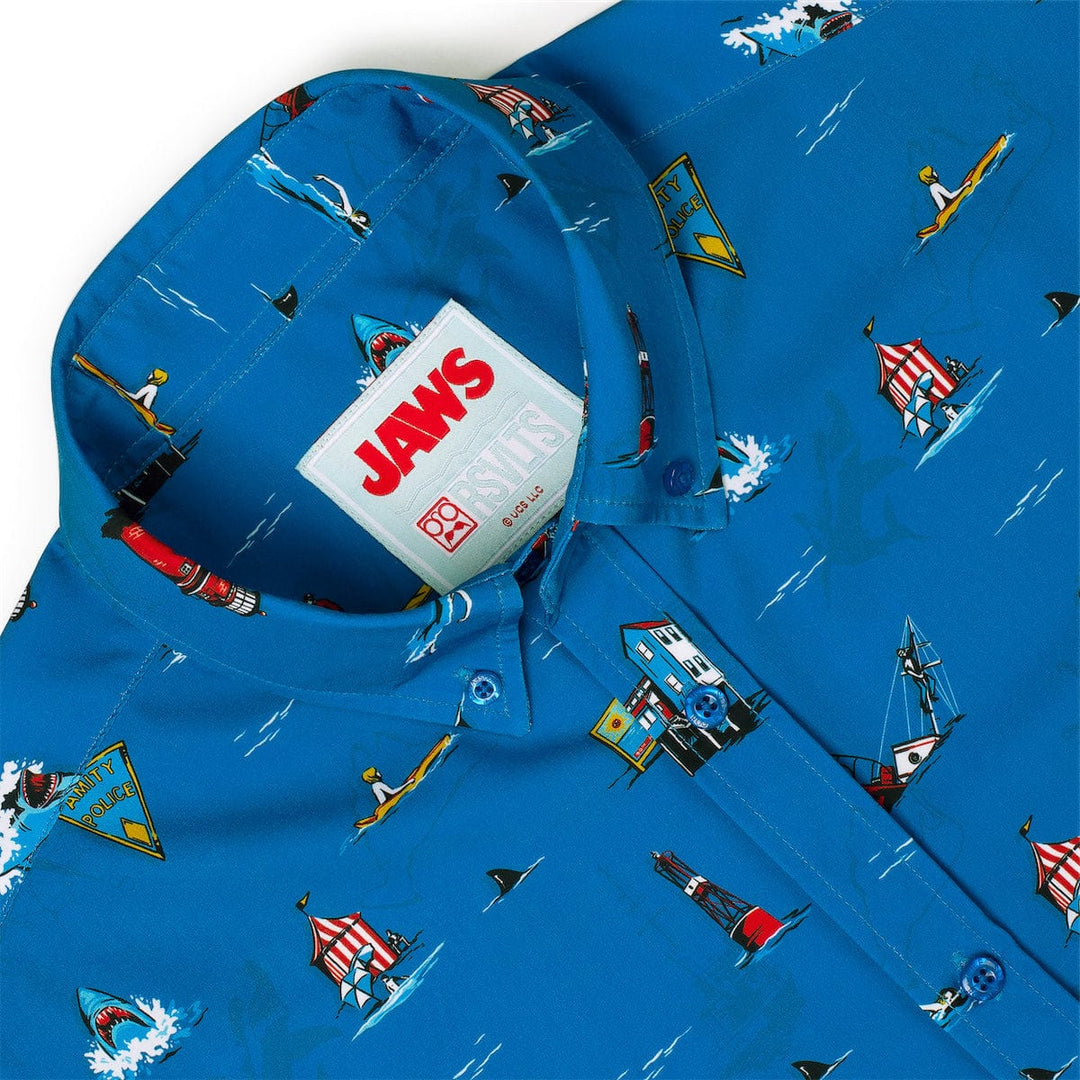 Jaws 50th Anniversary "Swim at Your Own Risk" Kunuflex Short Sleeve Shirt