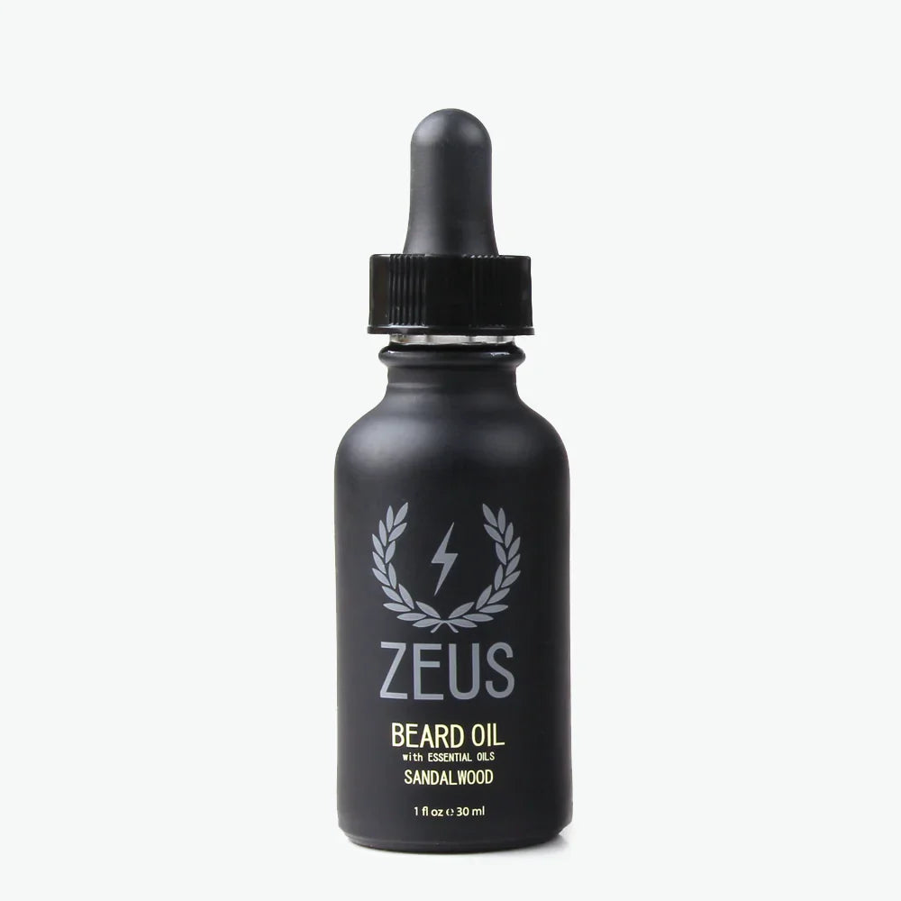 Zeus Natural Beard Oil – Sandalwood — component of Condition &amp; Shape