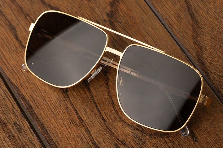 Nimitz Gold Frame Black Lens