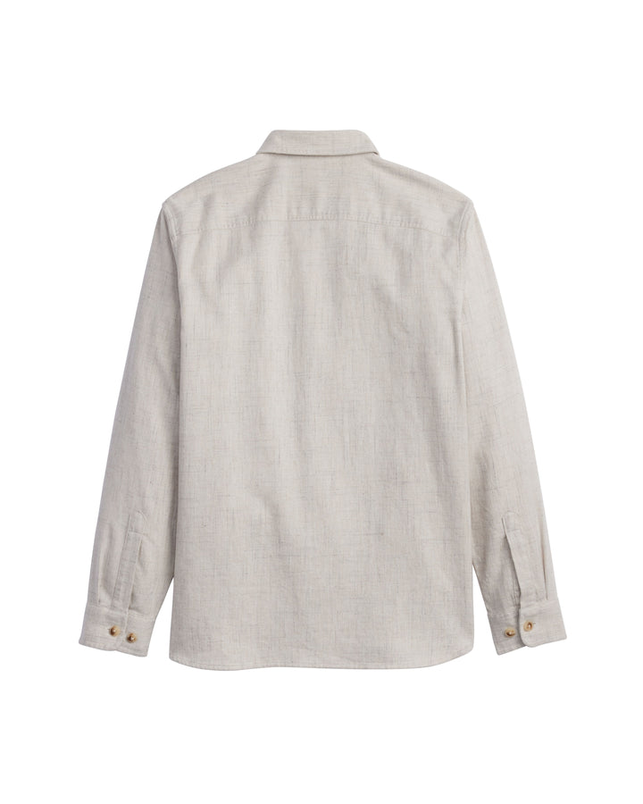 Pendleton Burnside Flannel Shirt — Ecru Donegal Heather, back view
