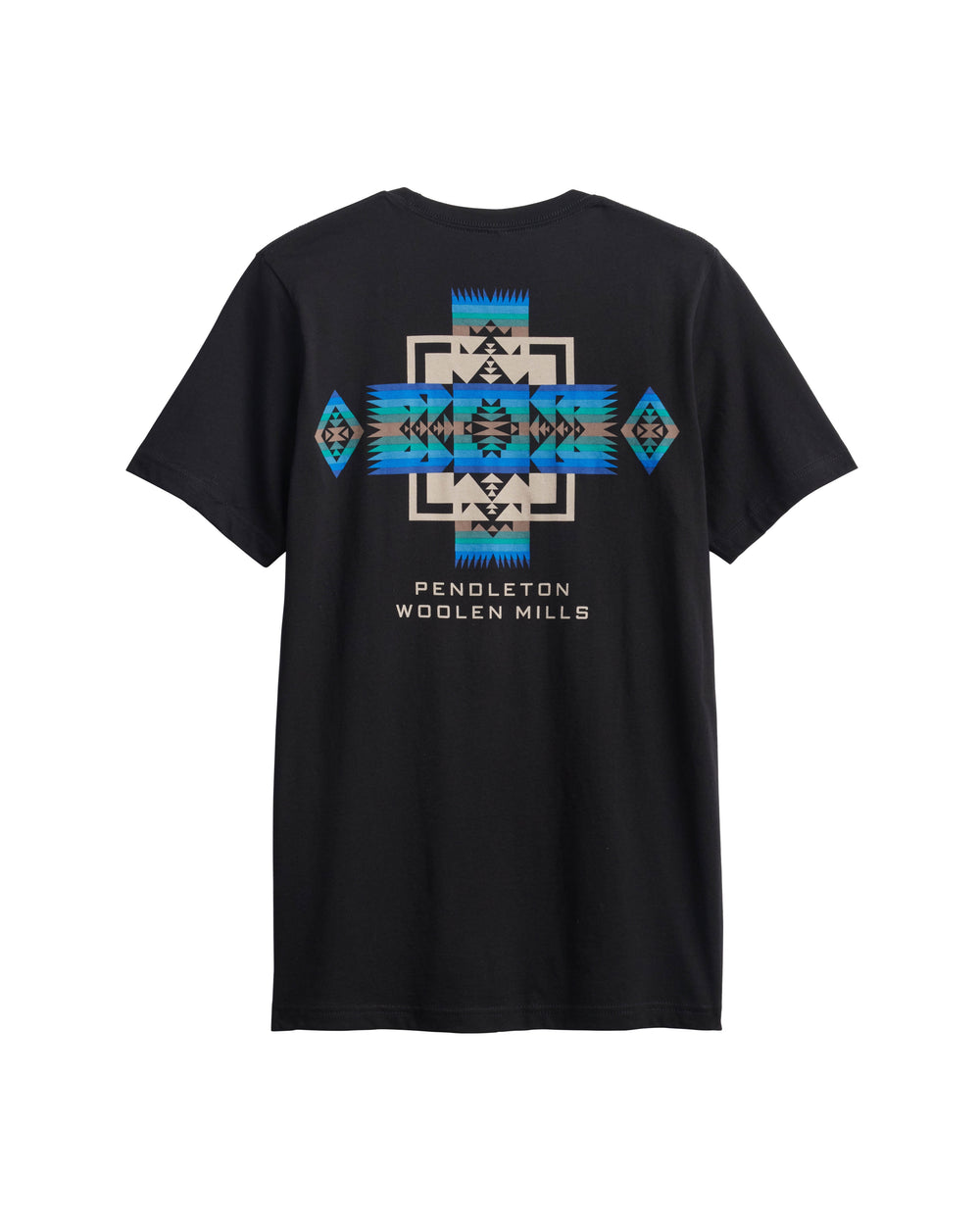Pendleton Chief Joseph Graphic Tee — Black/Blue, back view