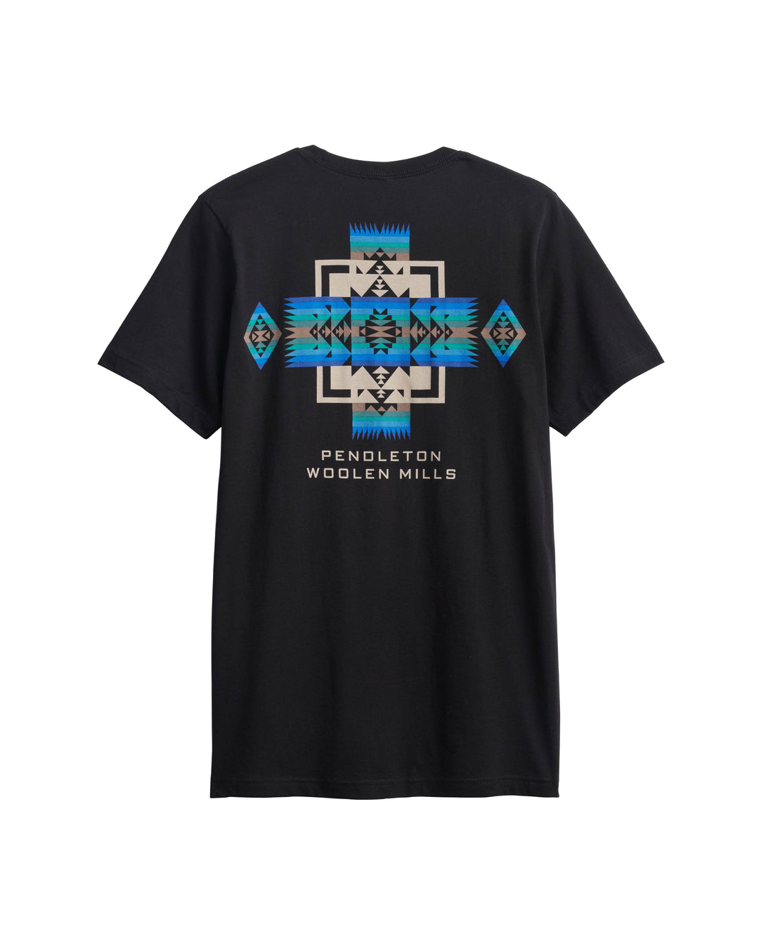 Pendleton Chief Joseph Graphic Tee — Black/Blue, back view
