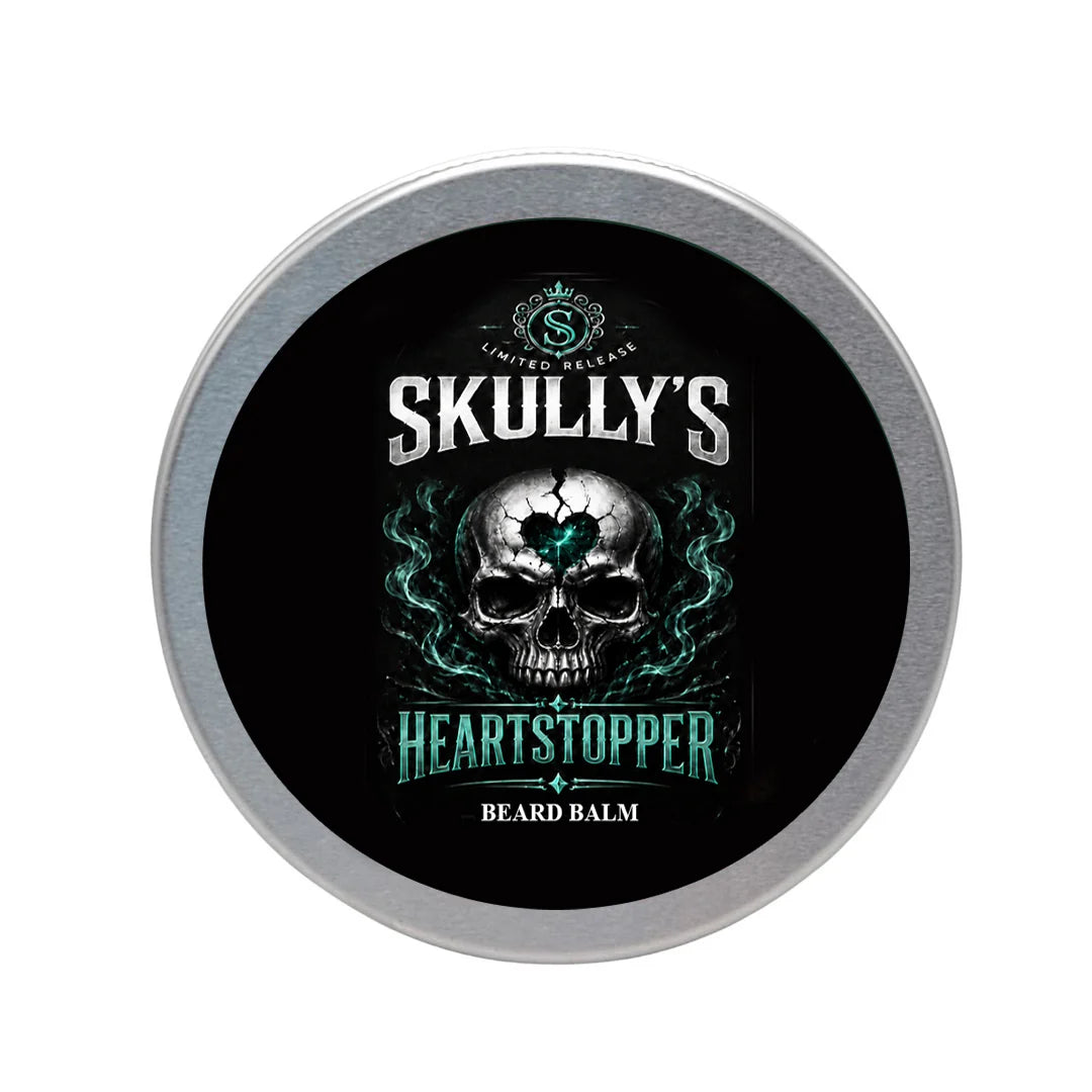 Skully’s Heartstopper Beard Balm on white background