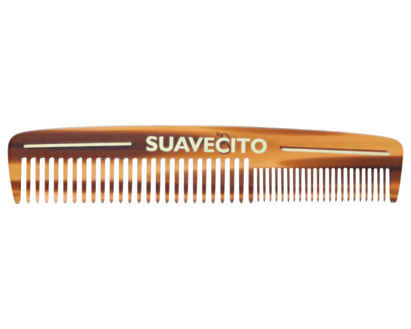 Deluxe Travel Dressing Comb - Amber
