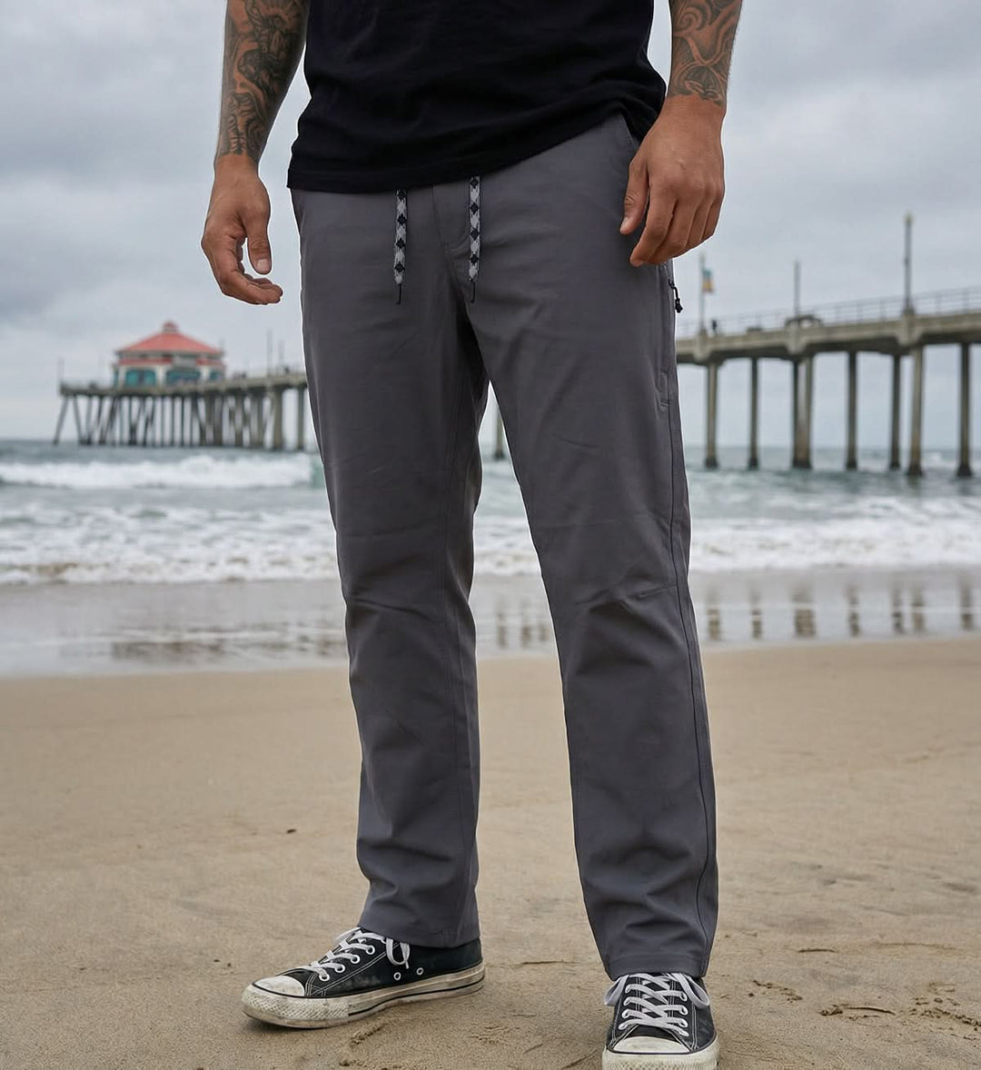 Sullen Everywear Pants in Gray on white background