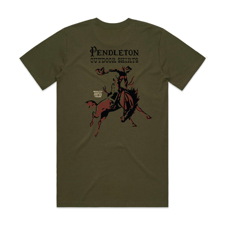 Century Rodeo Graphic Tee- Army Brown