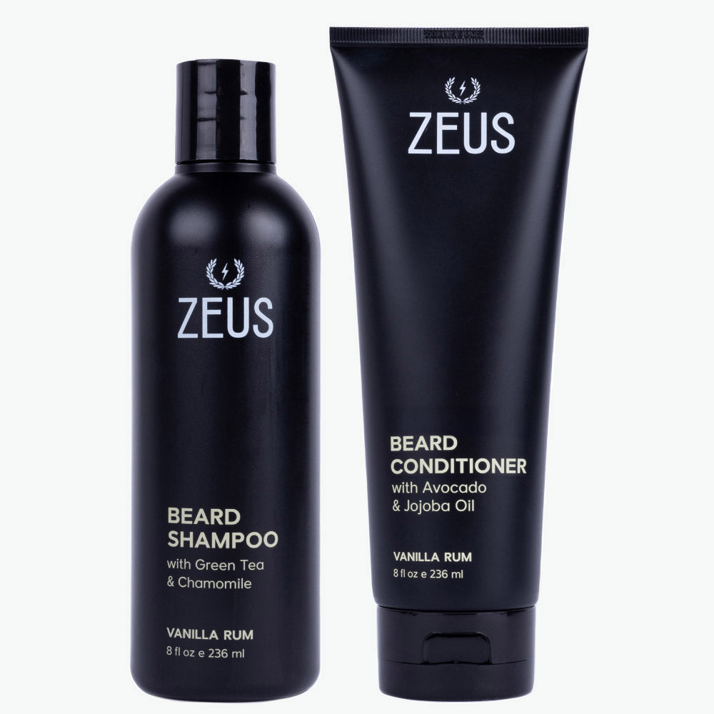 Zeus Beard Shampoo & Conditioner Set – Vanilla Rum