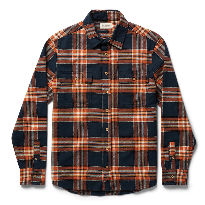 The Ledge Shirt in Rust Plaid