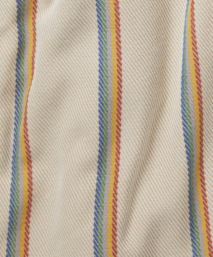 Blanket Shirt Wheat Rainbow Stripe