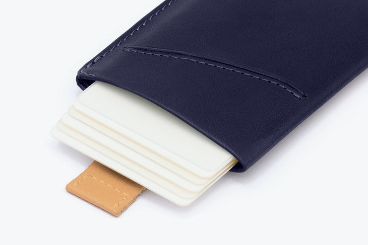 Card Sleeve - Navy Vixen & Beard Card Sleeve - Navy Vixen & Beard