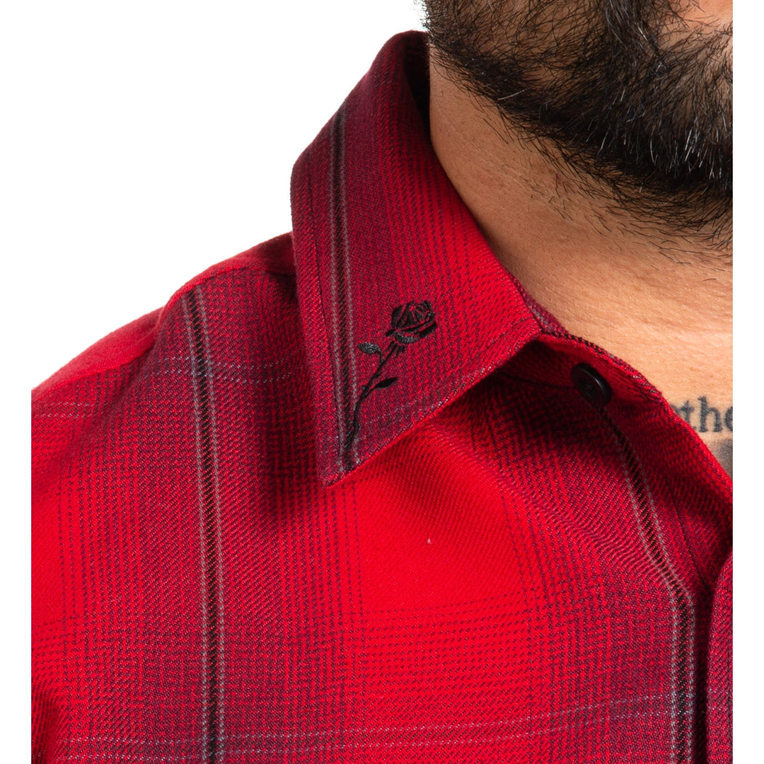 Burner Flannel - Crimson