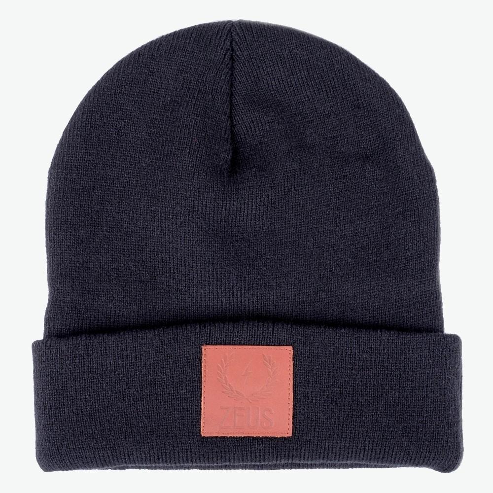 Relaxed Fit Knit Beanie, Black