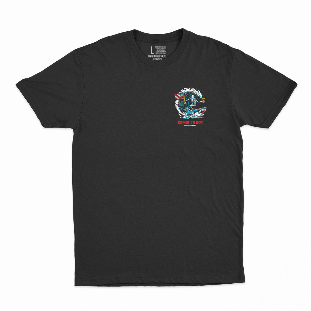 Comin' In Hot Tee - Black