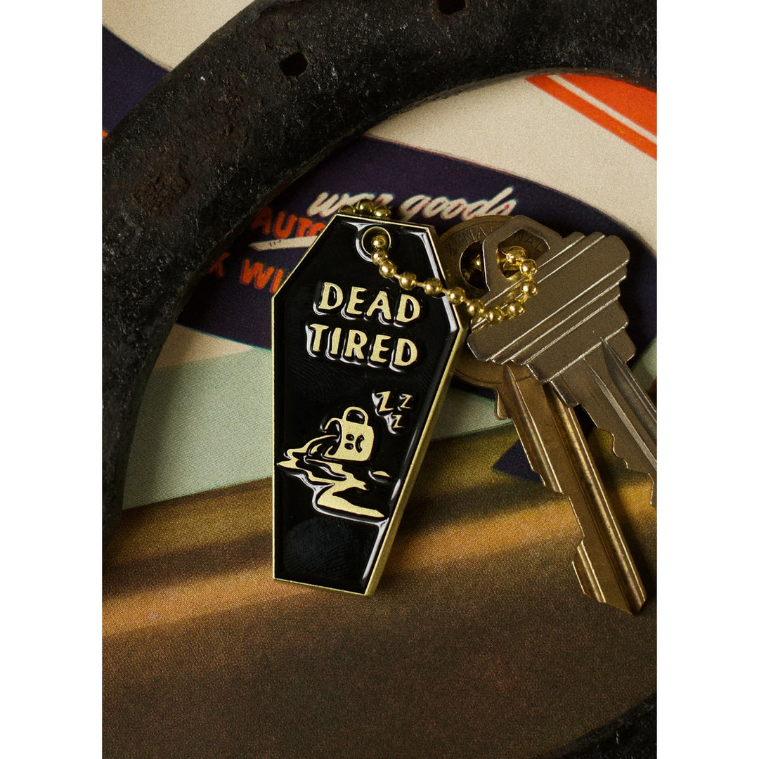 Dead Tired Coffee Keychain