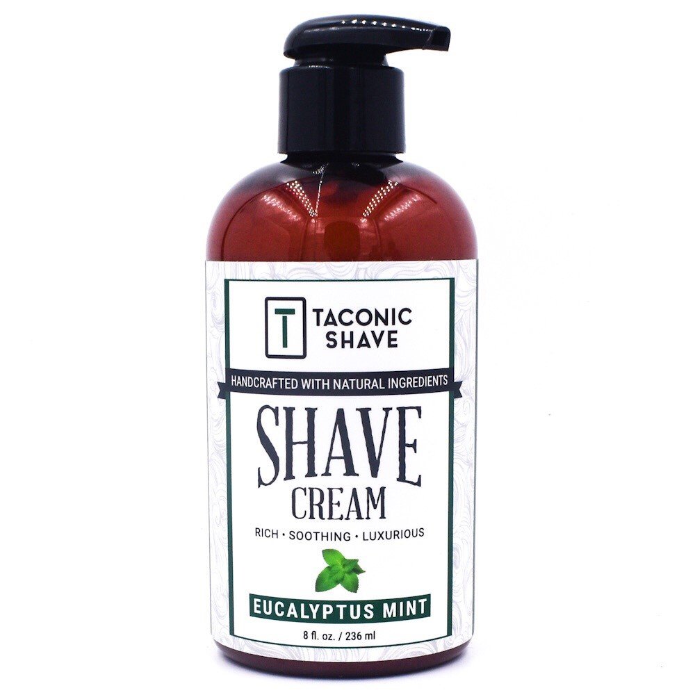 Taconic Shave Cream With Pump - Mint & Eucalyptus