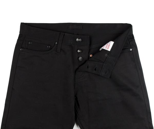The Unbranded Brand Solid Black Chino Tapered Fit