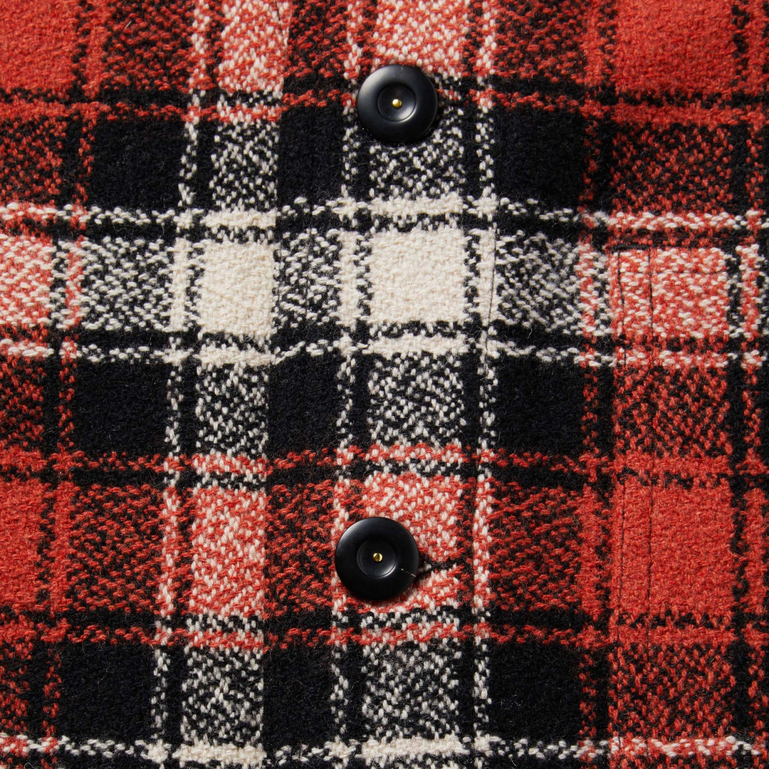 The Ojai Jacket in Garnet Plaid Wool