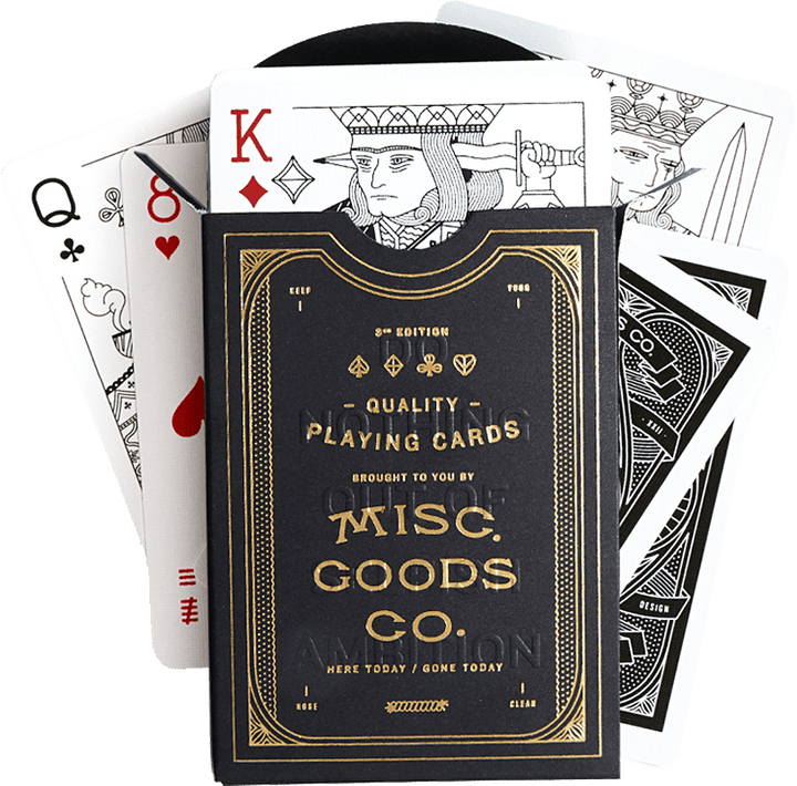 MISC. GOODS CO. - Black Playing Cards