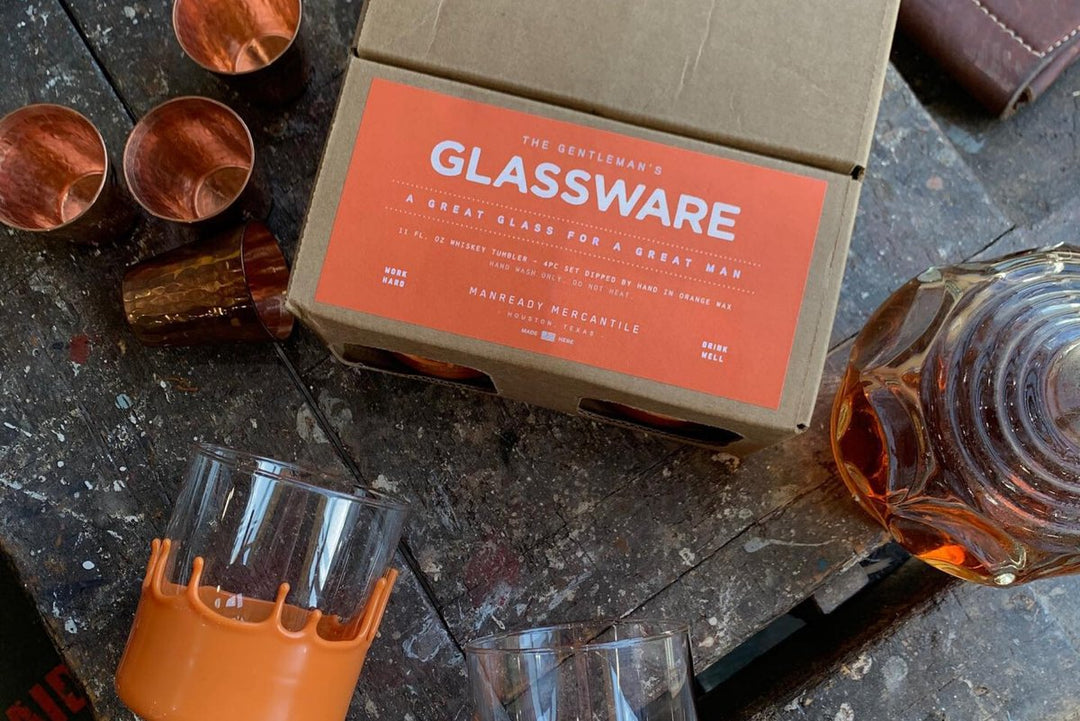 The Gentleman's Glassware Waxed Dipped - Hunter Orange